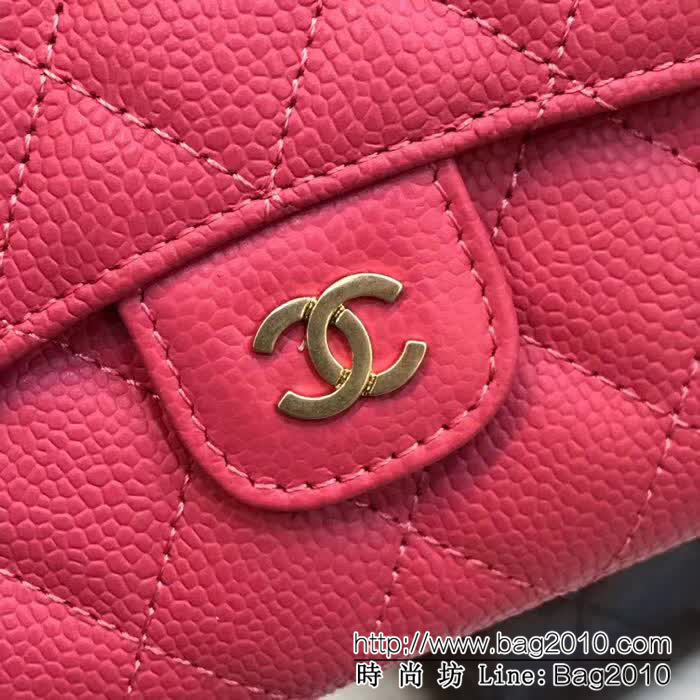 CHANEL香奈兒 古巴CU系列 CF短三折錢包 頭層小牛皮v紋 82288  DJC3140